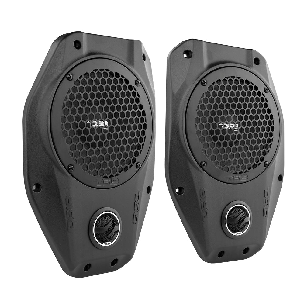 DS18 DS-JL-SB6 Plug and Play Soundbar Enclosure Upgrade with 6.5 Inch Neodymium Mid-Range and Tweeter For Jeep Wrangler JL/JLU and Gladiator JT Left and Right DS18