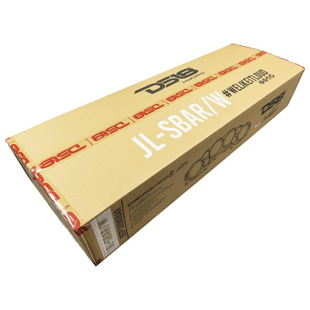 DS18 DS-JL-SBAR/WH Overhead Bar System JL/JLU/JT Jeeps 4X8 Inch Speakers 4X Tweeters White DS18