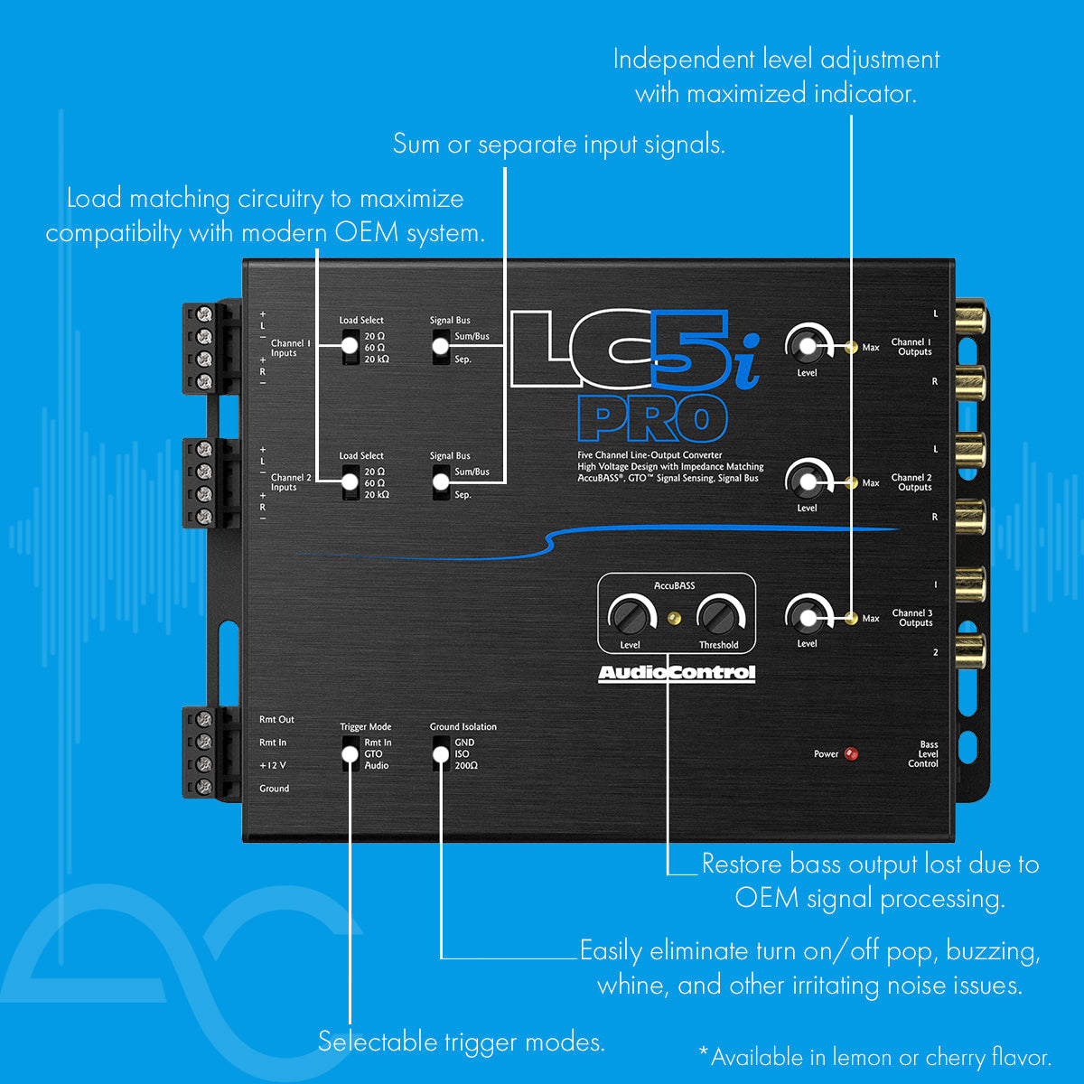AudioControl LC5i PRO Five-Channel Output Converter with Accubass