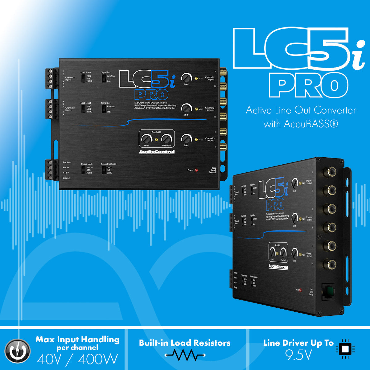 AudioControl LC5i PRO Five-Channel Output Converter with Accubass
