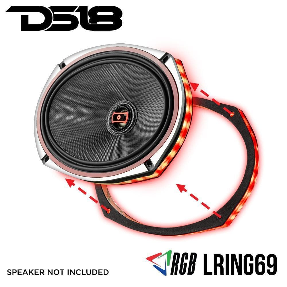 DS18 DS-LRING69 Vision 6x9 RGB LED Ring for Speaker and Subwoofers DS18