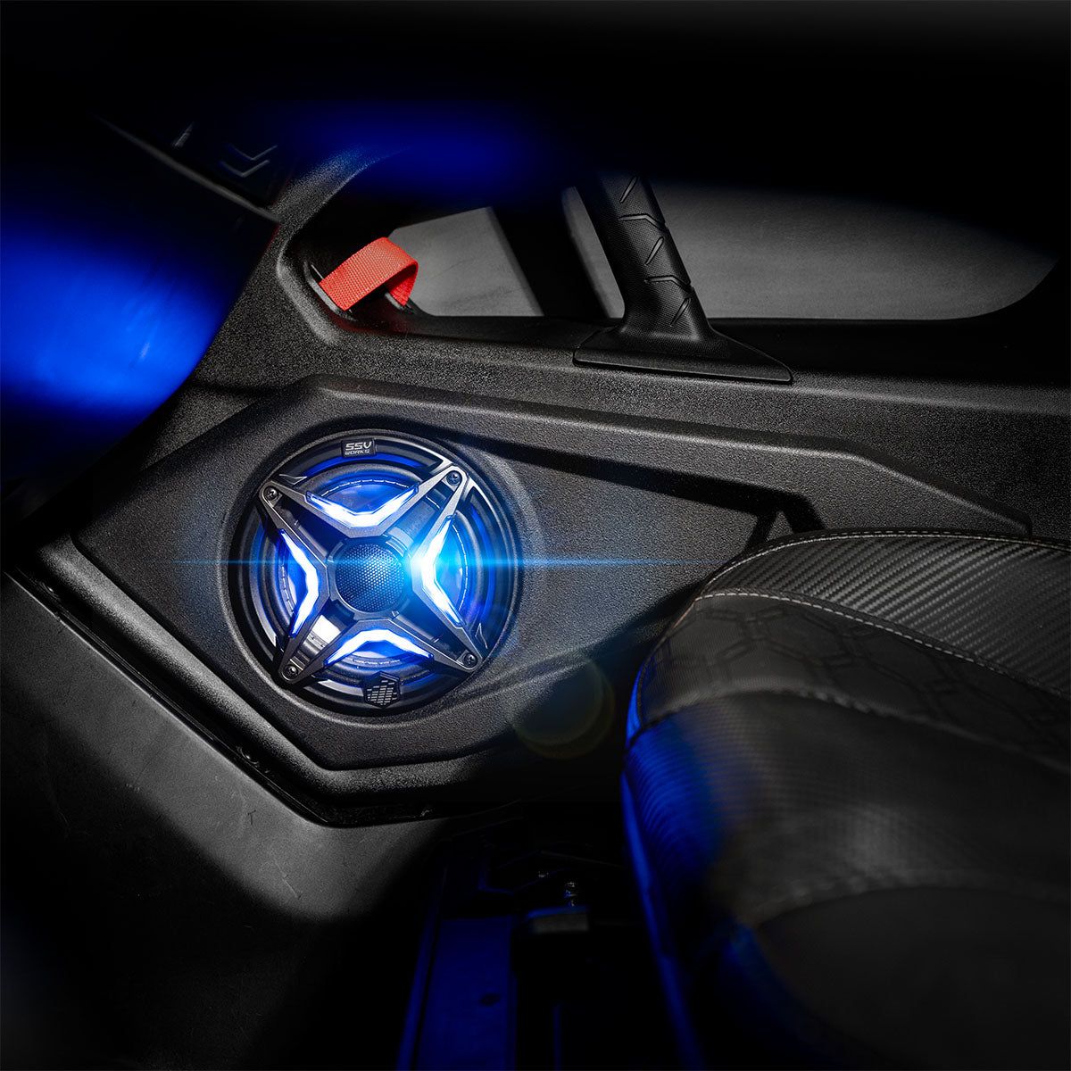 SSV Works 240-MAVR-DF65U Can-Am Maverick R 6.5" Lower Door Speaker Pods 2024–2026 Models
