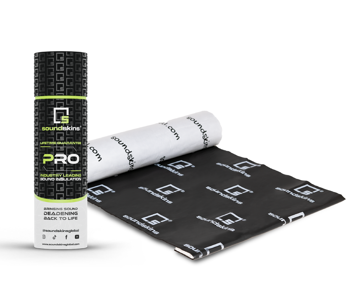 SoundSkins | Pro Two Door Sound Deadening Kit | SSPRO-1 | 3 Layers (Acoustic Foam, Foil, Rubber Butyl), 11 sq ft