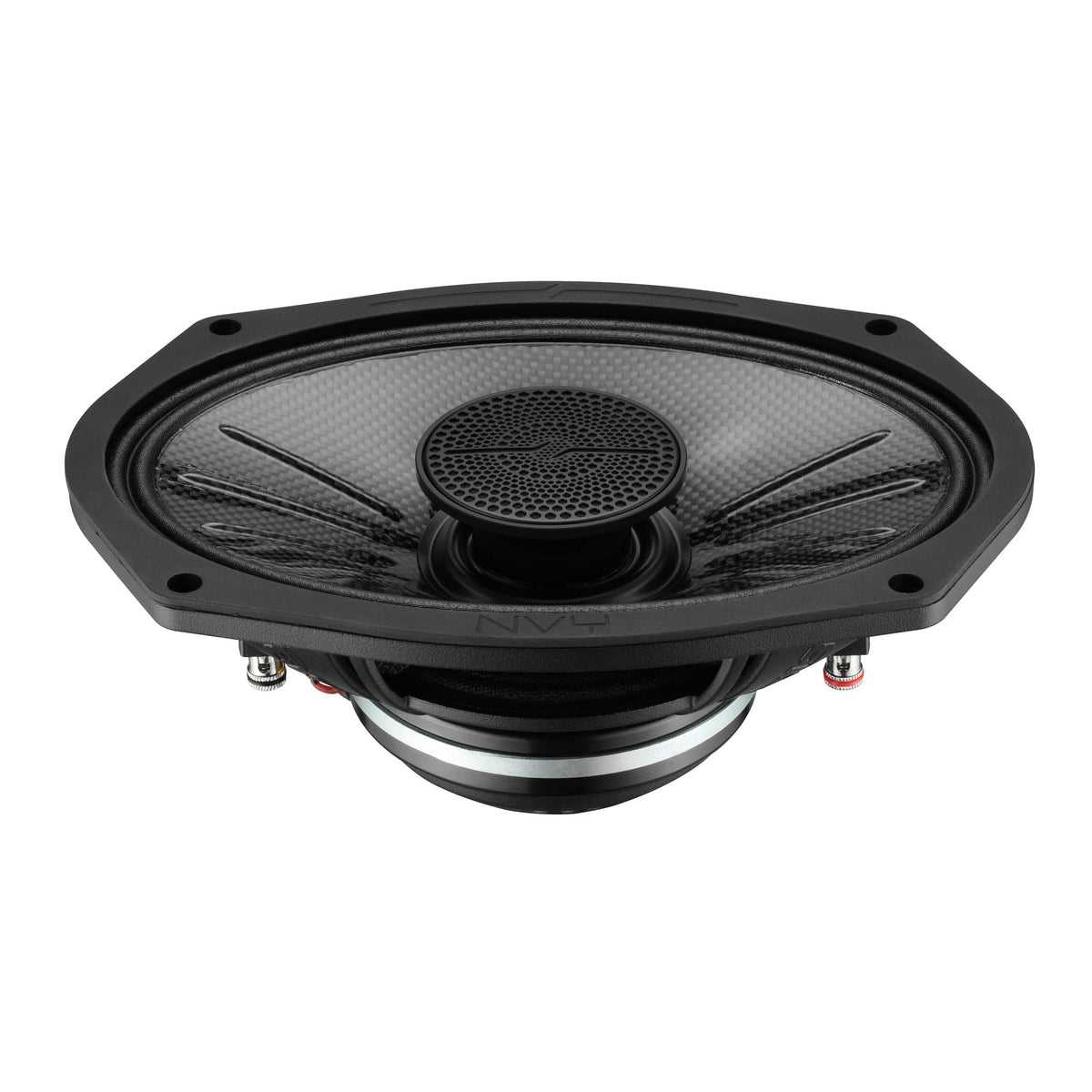 DS18 NVY-69HDCFSL-N2 6x9” Slim Hybrid Loudspeakers with Compression Driver & Carbon Fiber Cone | 250W RMS 2-Ohm High Output Speakers