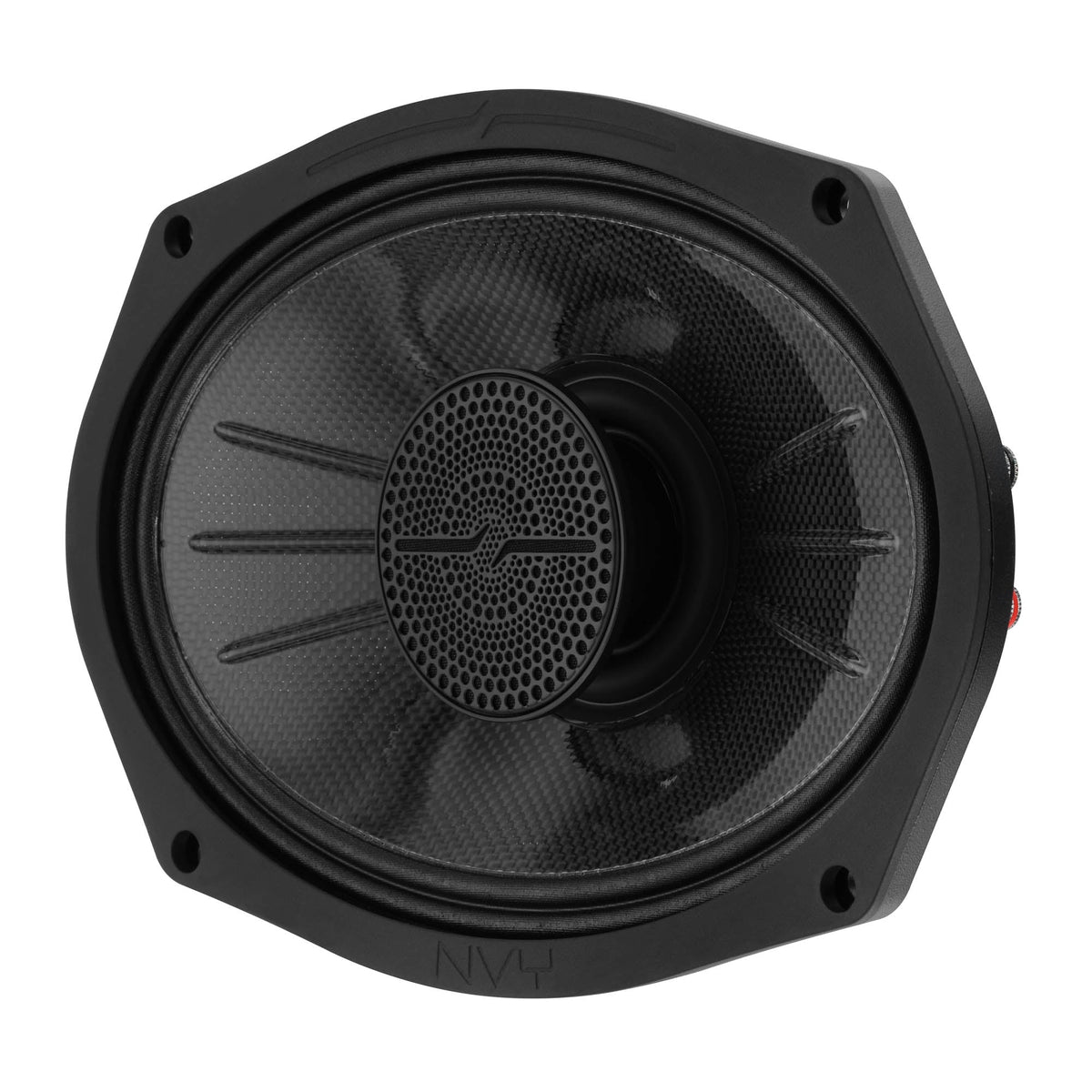 DS18 NVY-69HDCFSL-N2 6x9” Slim Hybrid Loudspeakers with Compression Driver & Carbon Fiber Cone | 250W RMS 2-Ohm High Output Speakers