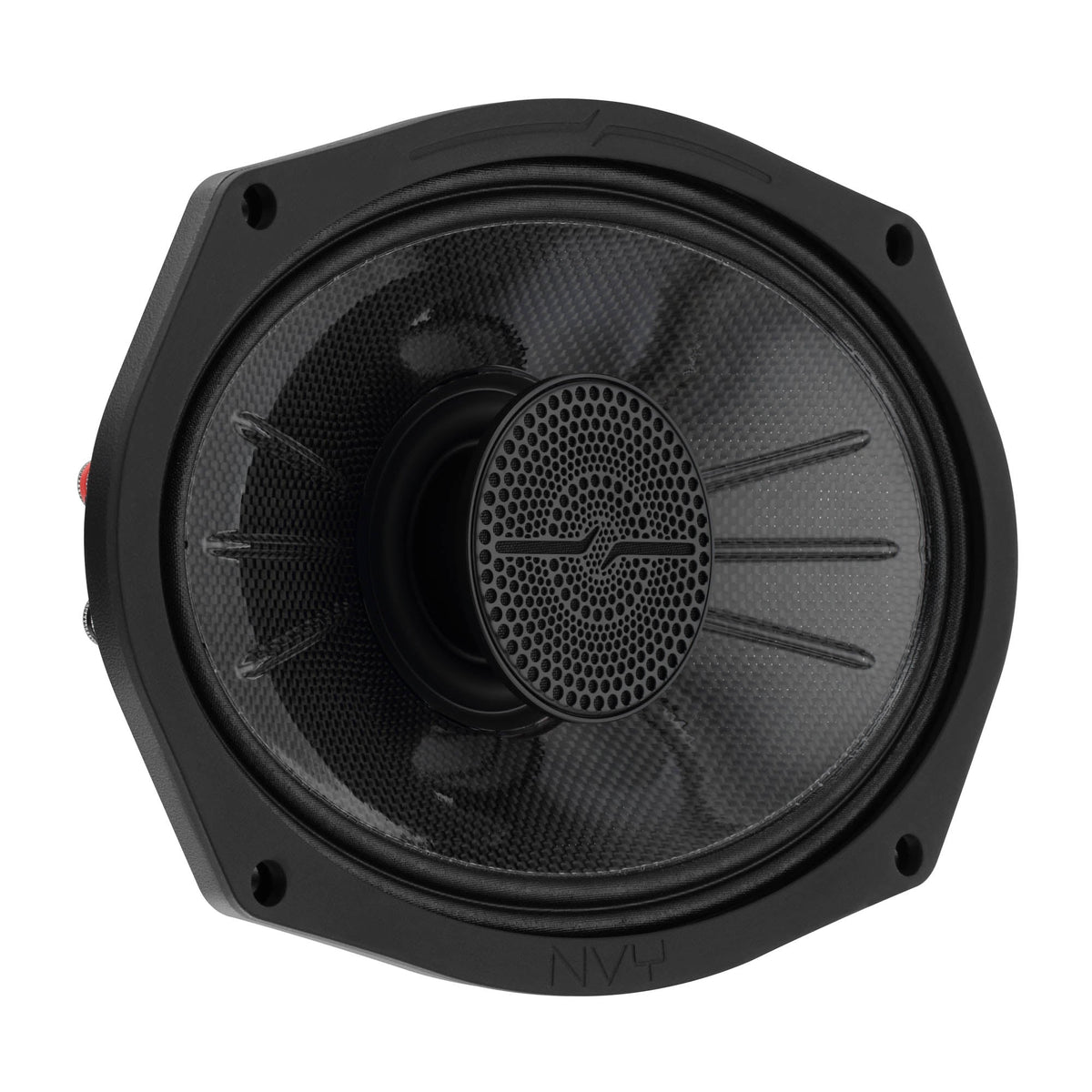 DS18 NVY-69HDCFSL-N2 6x9” Slim Hybrid Loudspeakers with Compression Driver & Carbon Fiber Cone | 250W RMS 2-Ohm High Output Speakers