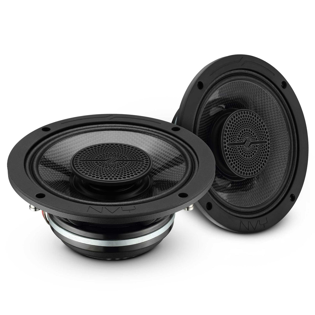 DS18 NVY-6HDCFSL-N2 6.5” Slim Hybrid Loudspeaker with Compression Driver – 250W RMS, 2 Ohm, Carbon Fiber Cone, Neodymium Magnet