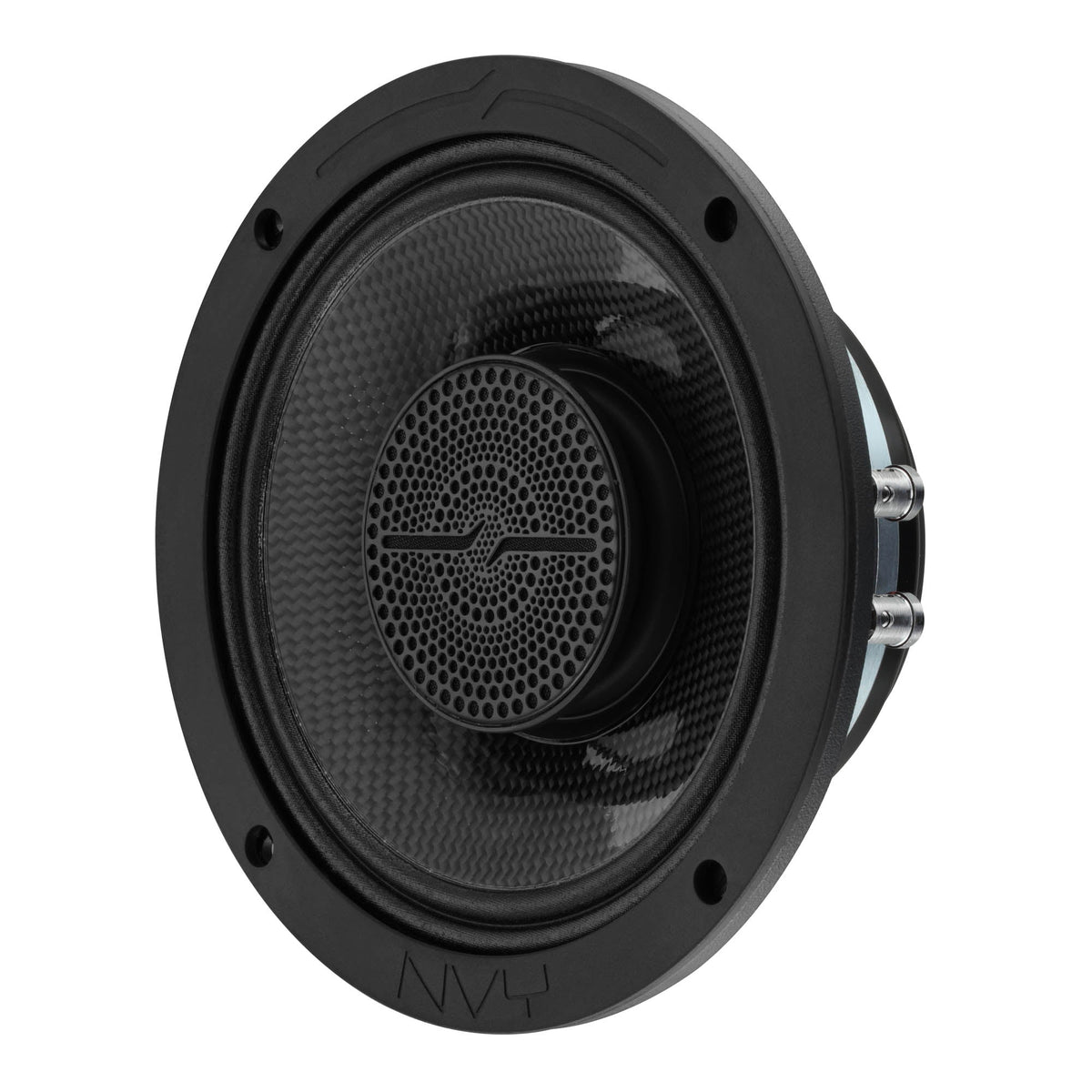DS18 NVY-6HDCFSL-N4 6.5” Slim Hybrid Loudspeakers with Compression Driver – 250W RMS, 4 Ohm, Carbon Fiber Cone, Neodymium Magnet