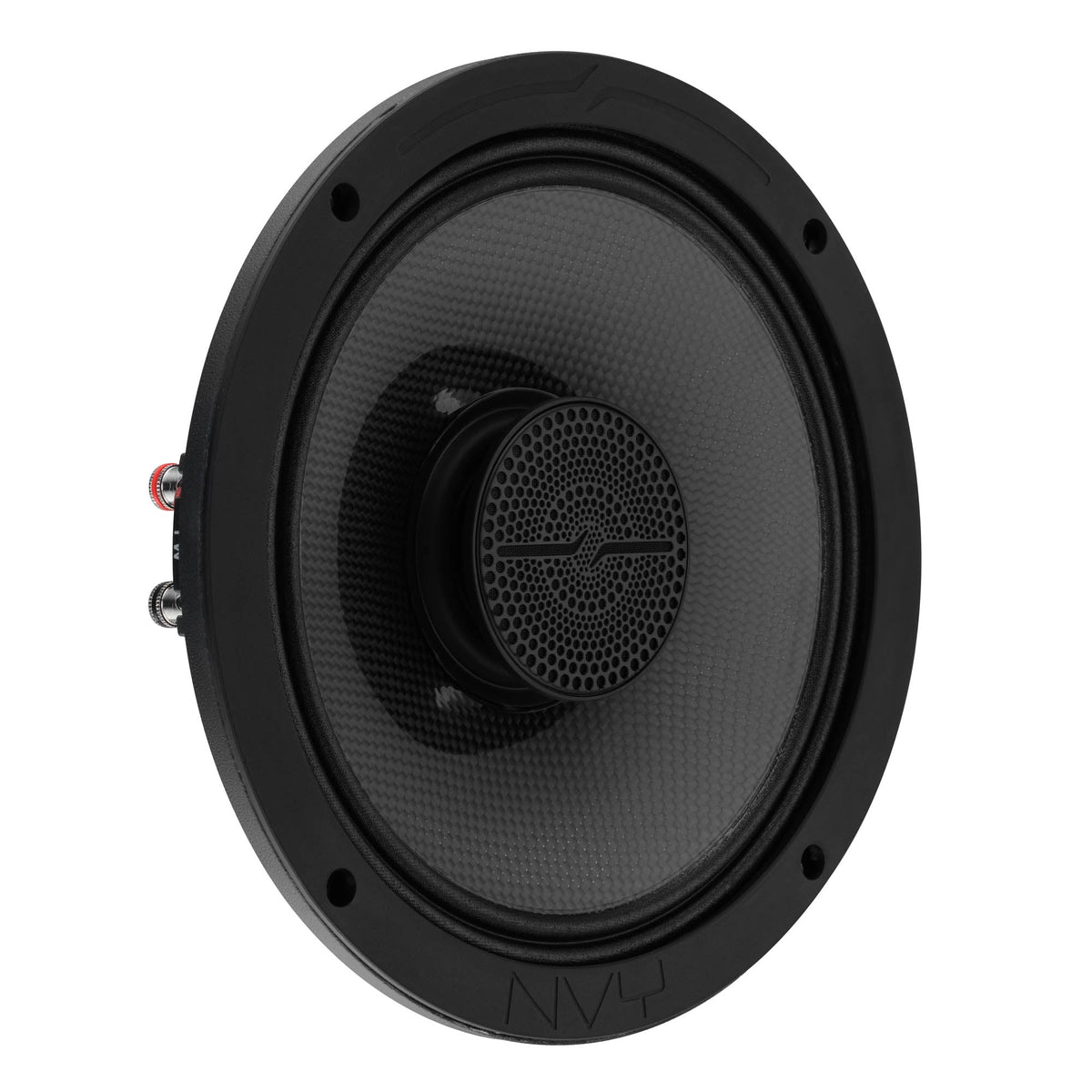 DS18 NVY-8HDCFSL-N2 8” Slim Hybrid Loudspeakers 250W RMS 2 Ohm – Compression Driver, Carbon Fiber Cone, Neodymium Magnet