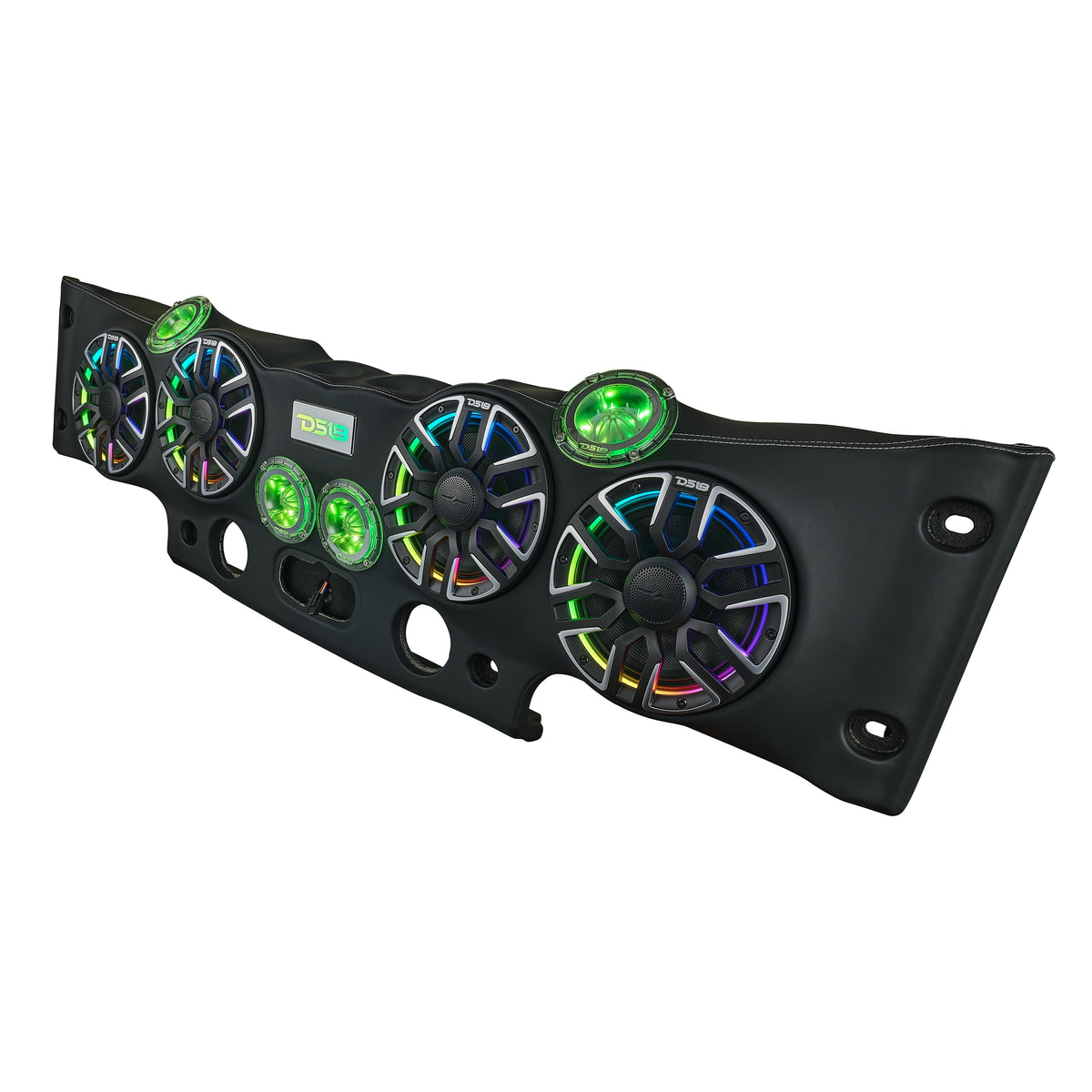 DS18 NVY-JKSBARLD Jeep JK/JKU Loaded Sound Bar with 4x 8” Speakers, Bullet Tweeters, Drivers & LED Lights