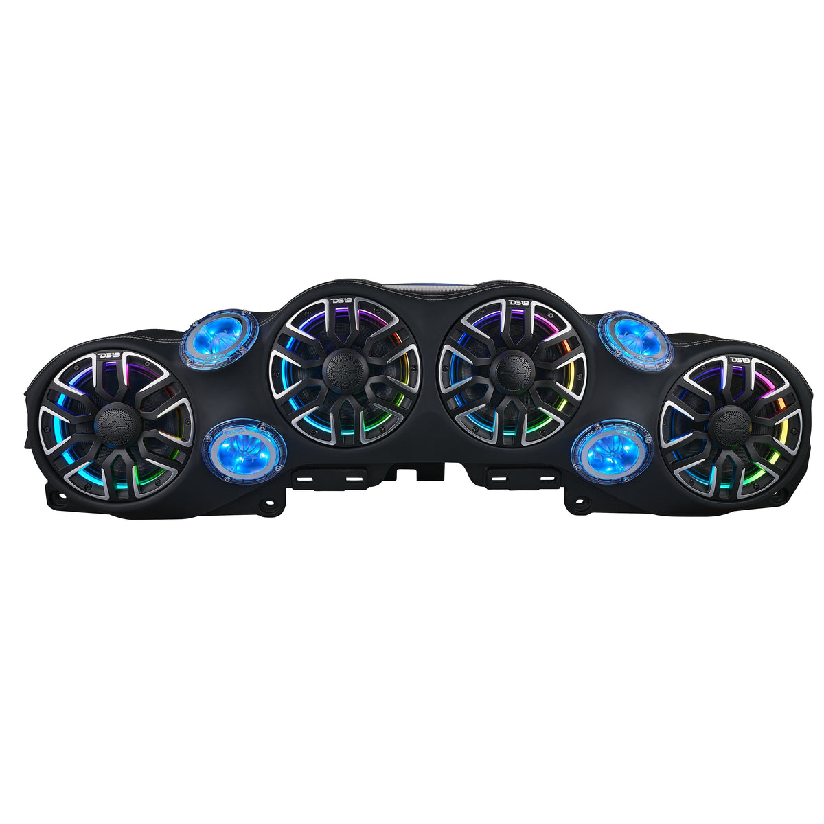 DS18 NVY-JLSBARLD Jeep JL/JLU/JT Loaded Sound Bar – 4x 8” NVY-M8 Speakers, 4x PRO Tweeters & LED Lights