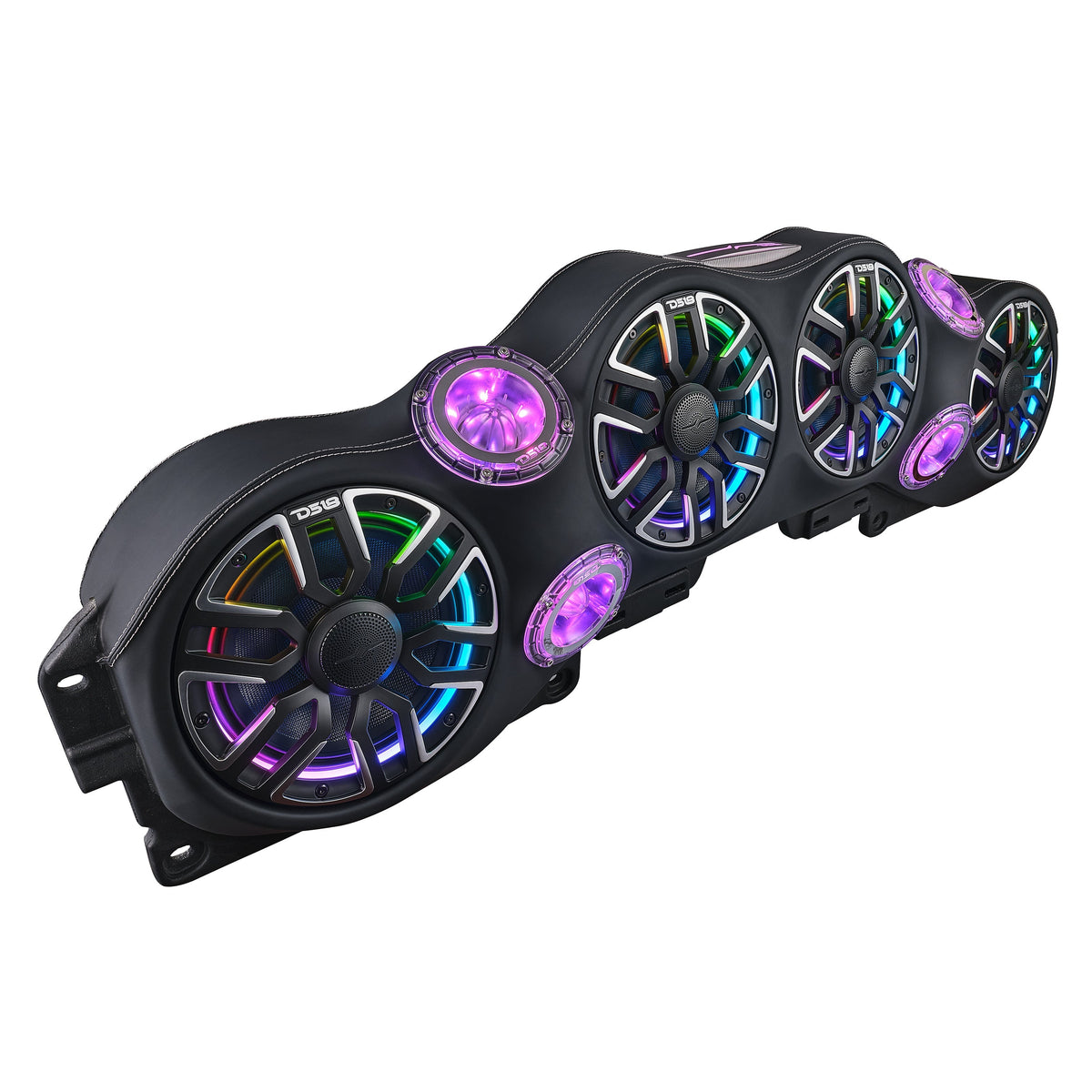 DS18 NVY-JLSBARLD Jeep JL/JLU/JT Loaded Sound Bar – 4x 8” NVY-M8 Speakers, 4x PRO Tweeters & LED Lights