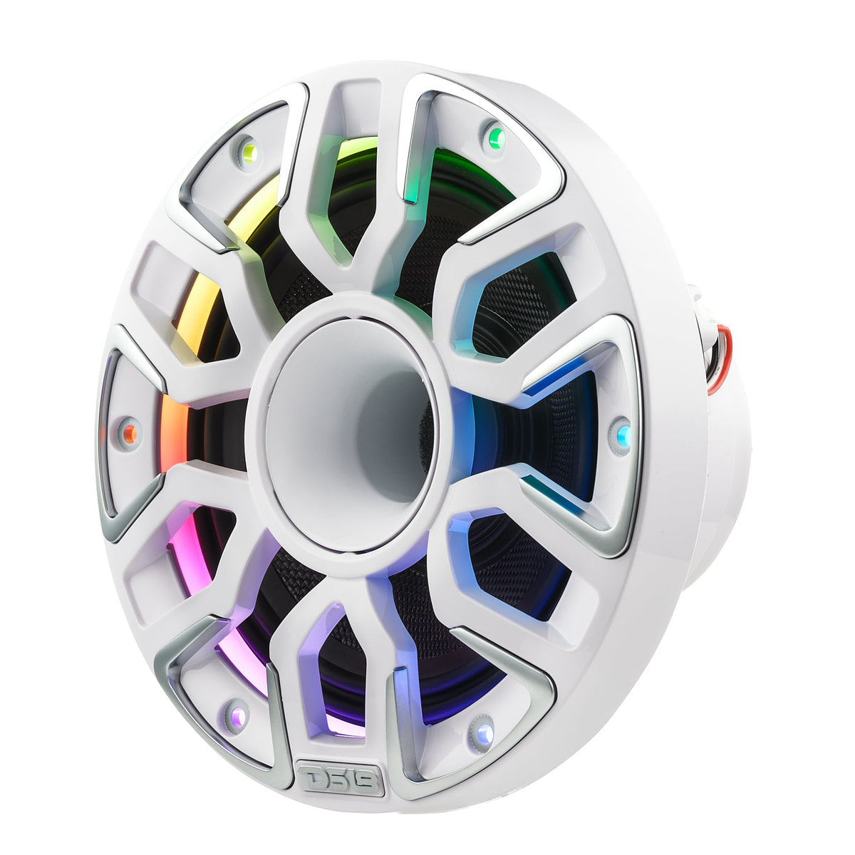DS18 NVY-M6DC/WH 6.5” Marine-Grade Hybrid Coaxial Speaker with Kevlar Cone, Compression Driver & Neodymium Magnet – 200W RMS, 4-Ohm