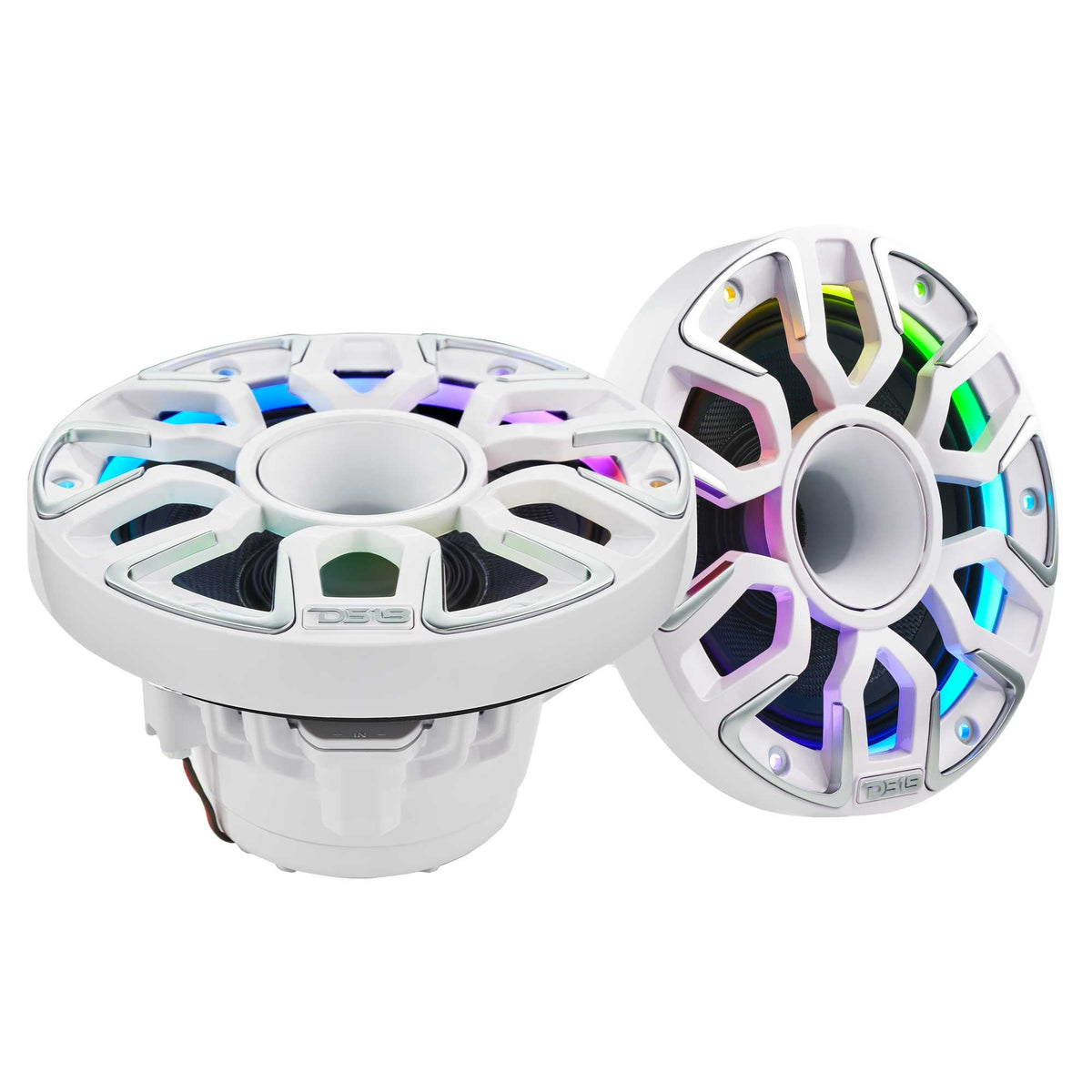 DS18 NVY-M6DC/WH 6.5” Marine-Grade Hybrid Coaxial Speaker with Kevlar Cone, Compression Driver & Neodymium Magnet – 200W RMS, 4-Ohm