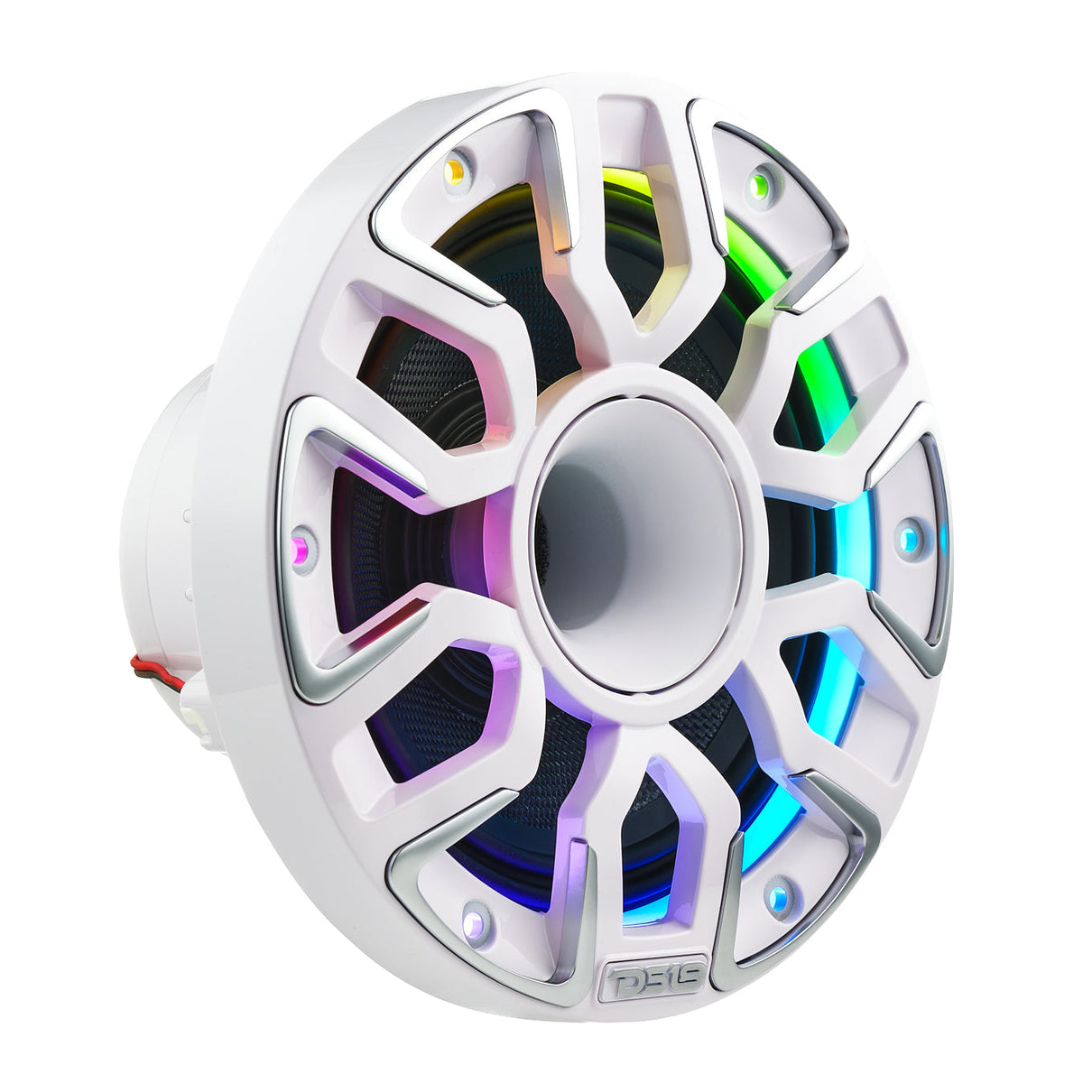 DS18 NVY-M6DC/WH 6.5” Marine-Grade Hybrid Coaxial Speaker with Kevlar Cone, Compression Driver & Neodymium Magnet – 200W RMS, 4-Ohm