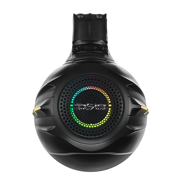 DS18 NVY-M8DTPS/BK 8” Marine Tower Speaker – 200W RMS, Kevlar Cone, LED Lights, Neodymium Magnet