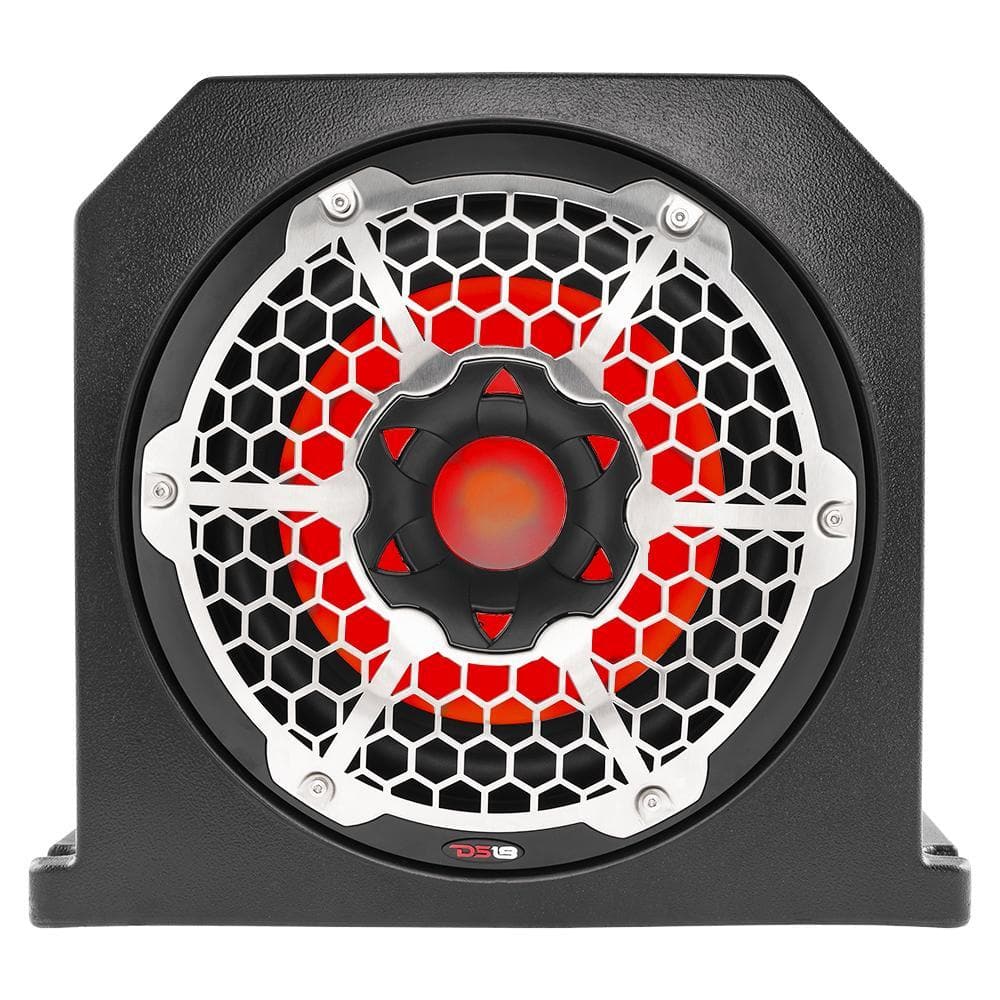 DS18 NXL-10SUBLD/BK HYDRO 10" Marine Loaded Subwoofer Enclosure with Passive Radiator, RGB, 700W