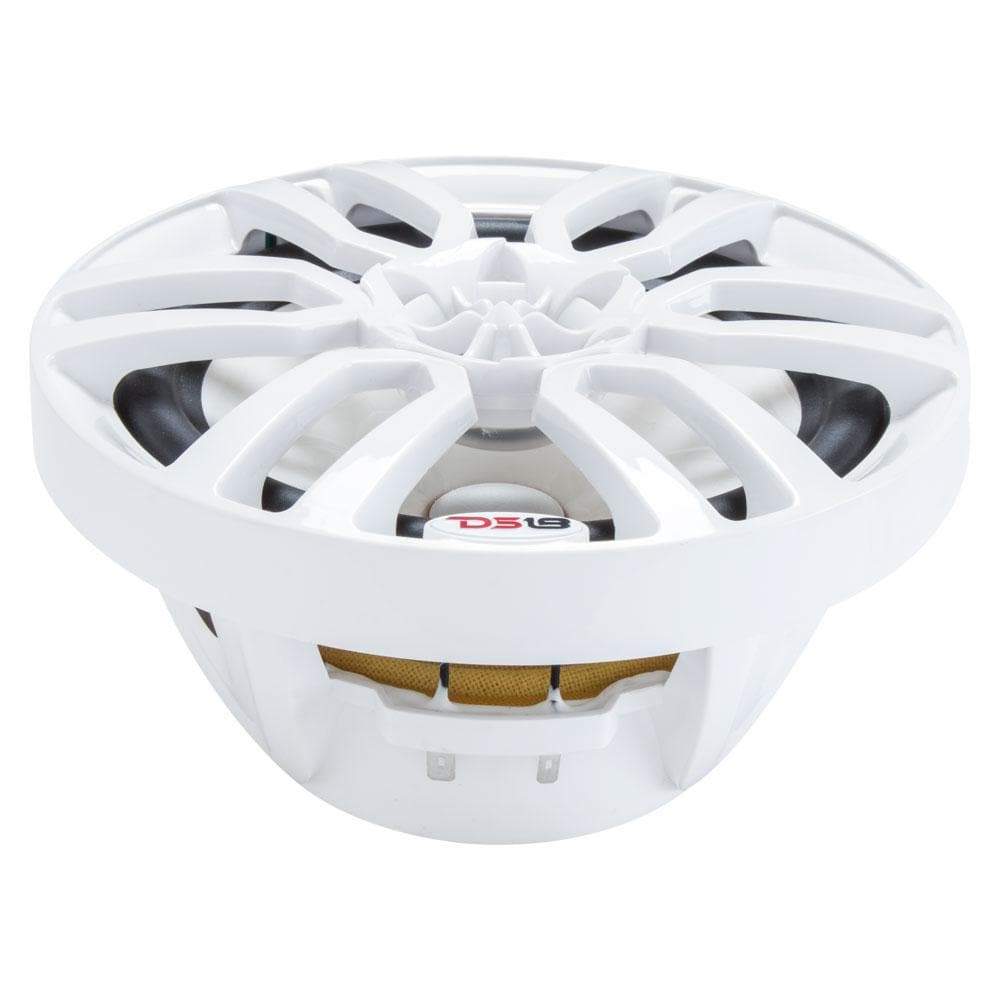 DS18 DS-NXL-6 HYDRO 6.5 Inch 2-Way Marine Speakers W/ Integrated RGB LED Lights 300 Watts White DS18