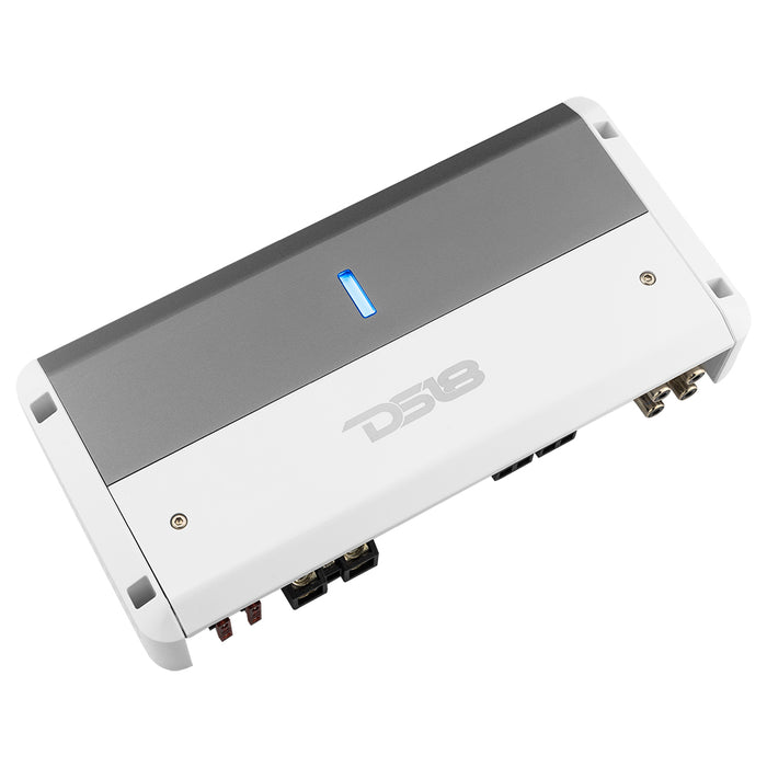 DS18 NXL-M2 Marine Amplifier Full Range 2-Channel Class D Digital IPX5 Marine Grade Amp 1500W Total Peak - Weatherproof Amp