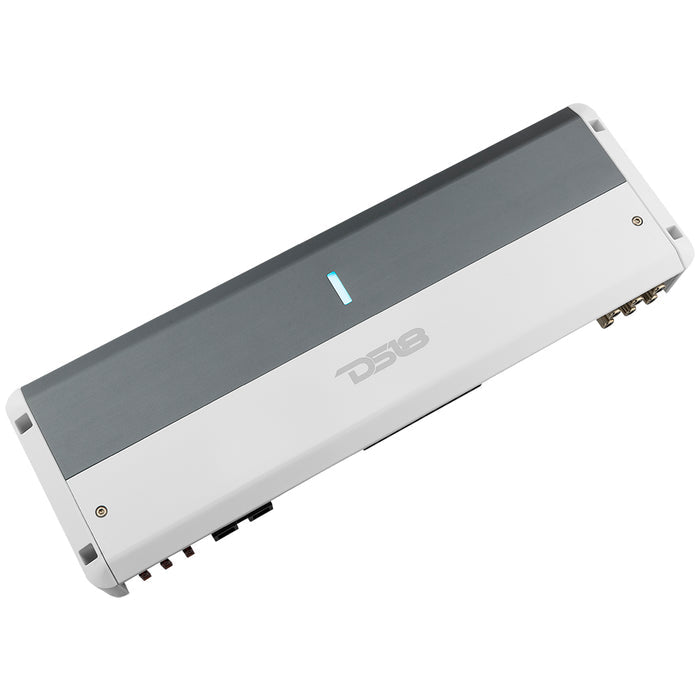 DS18 NXL-M5 5-Channel Class D Marine Amplifier, 3600W Peak, IPX5, Bass Knob Included