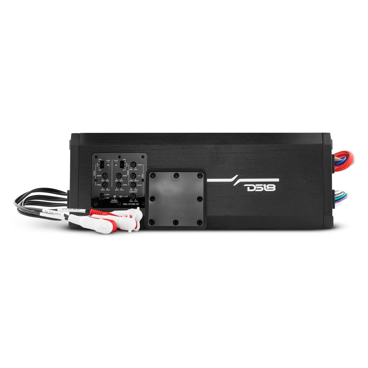 DS18 DS-NXL-X1200.5D 5-Channel Marine Waterproof Amplifier - Class D Full-Range 150x4 RMS at 4 OHM + 600x1 RMS at 2OHM DS18