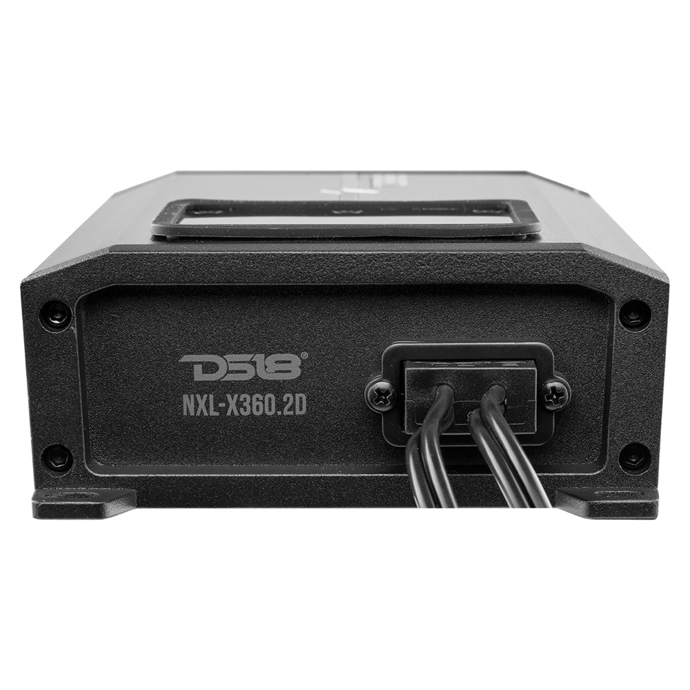 DS18 DS-NXL-X360.2D 2-Channel Marine Waterproof Amplifier - Class D Full-Range 180x2 RMS at 4 Ohms DS18