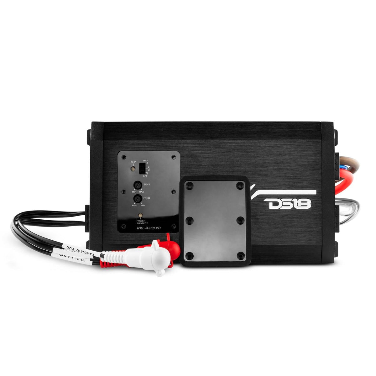 DS18 DS-NXL-X360.2D 2-Channel Marine Waterproof Amplifier - Class D Full-Range 180x2 RMS at 4 Ohms DS18