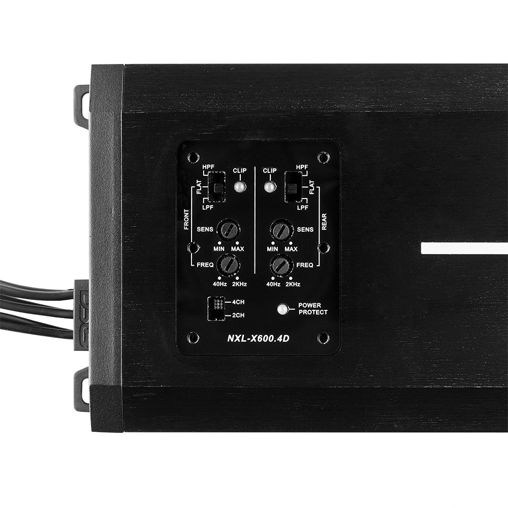 DS18 DS-NXL-X600.4D 4-Channel Marine Waterproof Amplifier - Class D Full-Range 150x4 RMS at 4 Ohms DS18