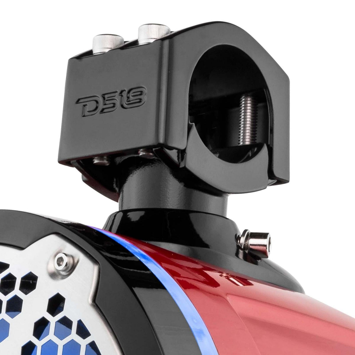 DS18 DS-NXL-X8TPNEO/BK HYDRO 8 Inch Neodymium Marine Towers W/ Built-in Passive Radiator 1 Inch Driver and RGB LED Light 550 Watts Black DS18
