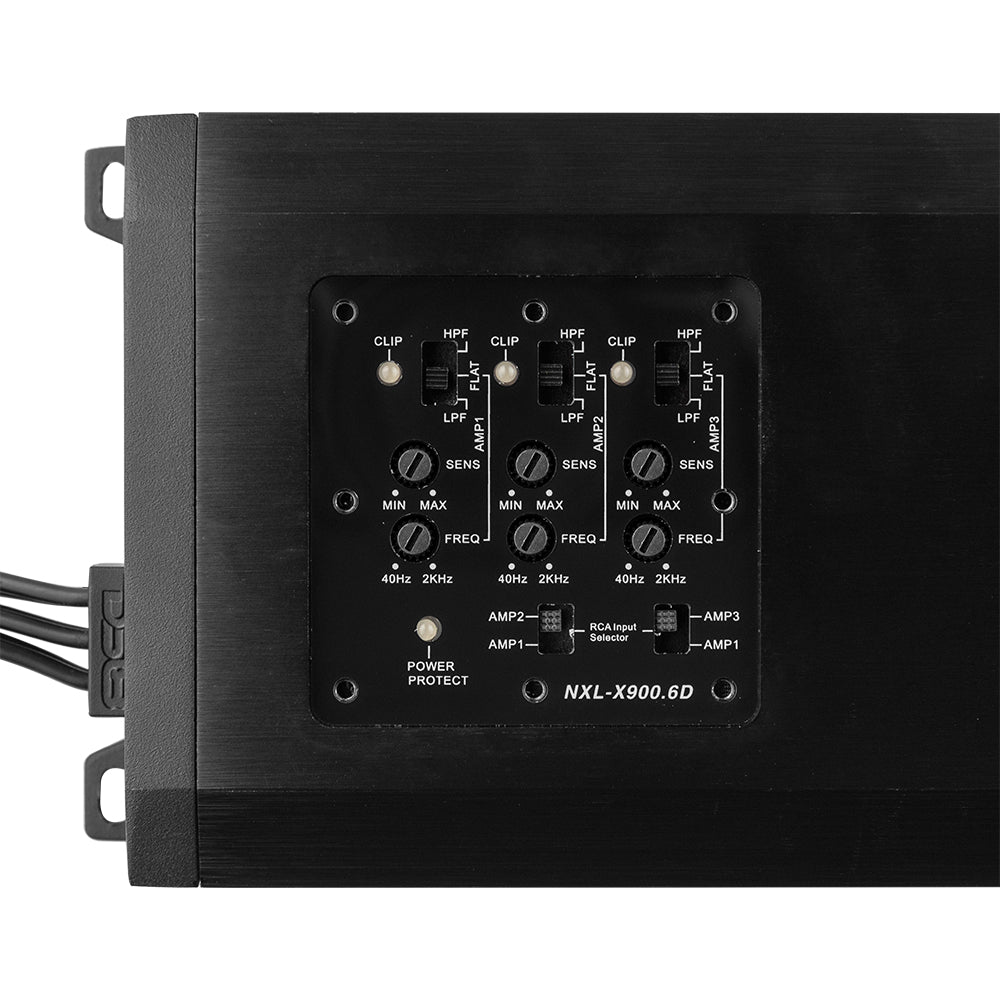 DS18 DS-NXL-X900.6D 6-Channel Marine Waterproof Amplifier - Class D Full-Range 150x6 RMS at 4 Ohms DS18