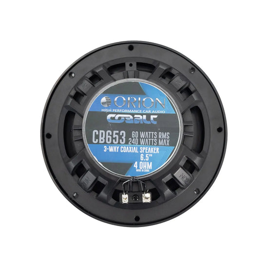 Orion Cobalt Series CB653 6.5" 3-Way Coaxial Speakers 60 Watts RMS | 240 Watts MAX