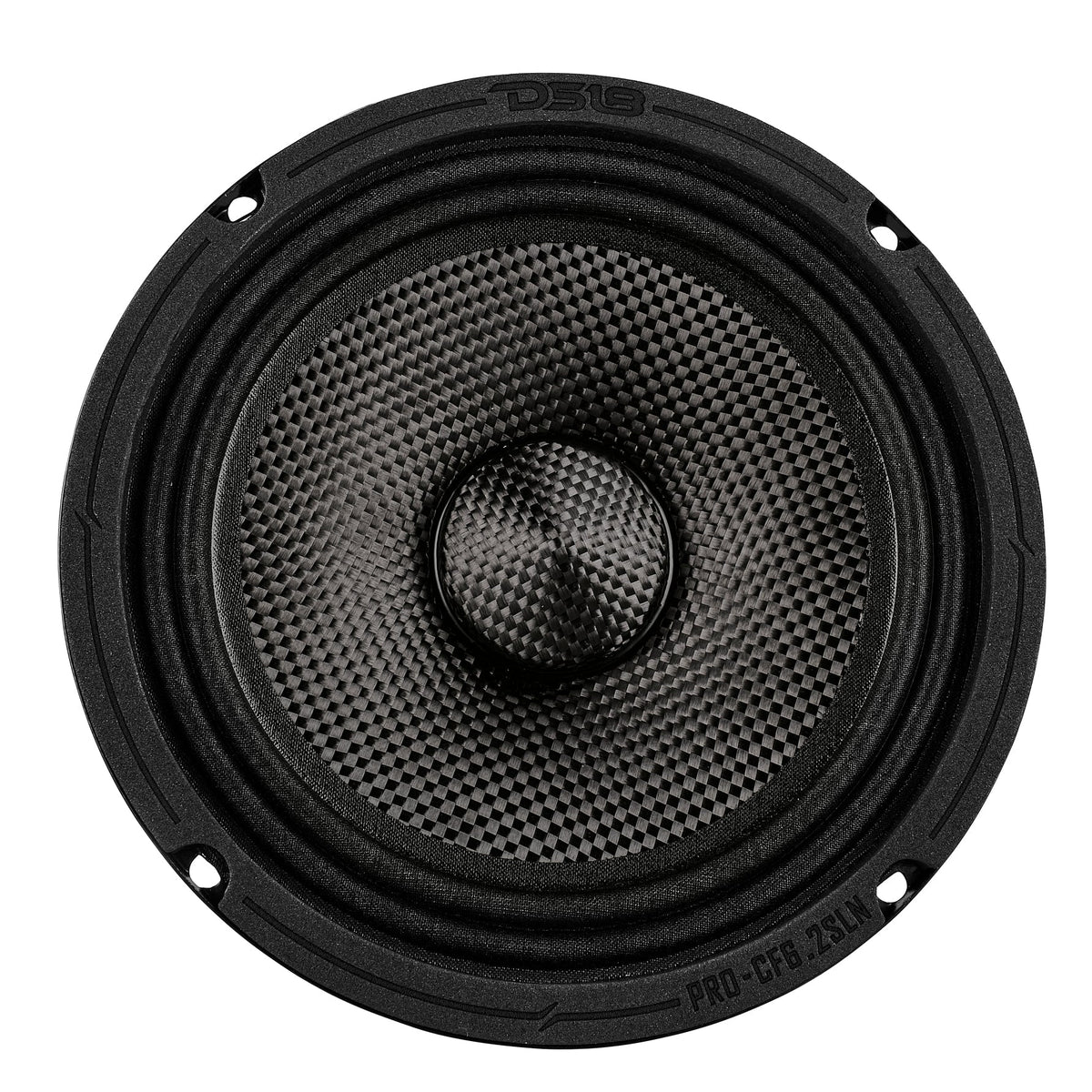 DS18 PRO-CF6.2SLN PRO 6.5" Slim Carbon Fiber Motorcycle Loudspeaker - 150W RMS, 2-Ohm, Neodymium DS18