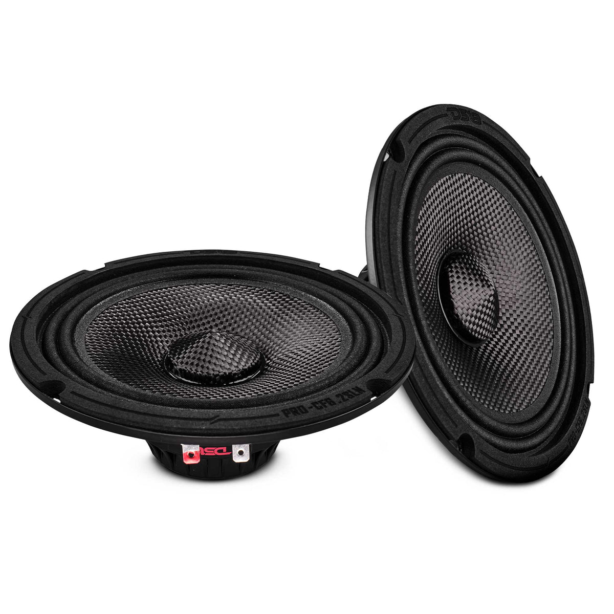 DS18 PRO-CF6.2SLN PRO 6.5" Slim Carbon Fiber Motorcycle Loudspeaker - 150W RMS, 2-Ohm, Neodymium DS18