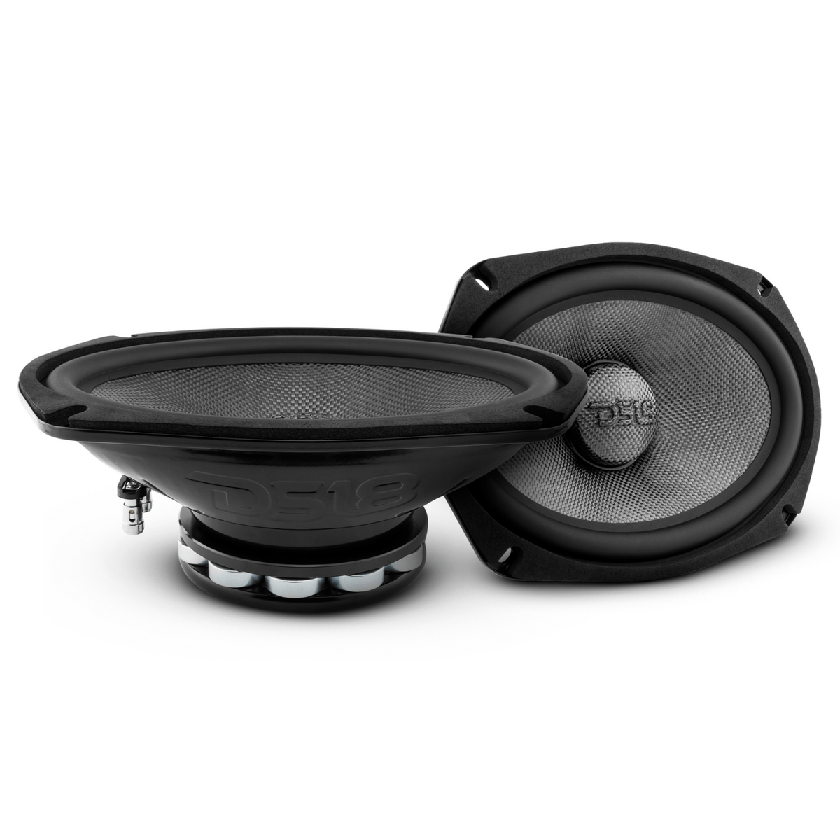 DS18 DS-PRO-CF69.4NR PRO 6X9 Inch Carbon Fiber Water resistant Cone Neodymium Mid-Bass Loudspeaker 4-Ohm DS18