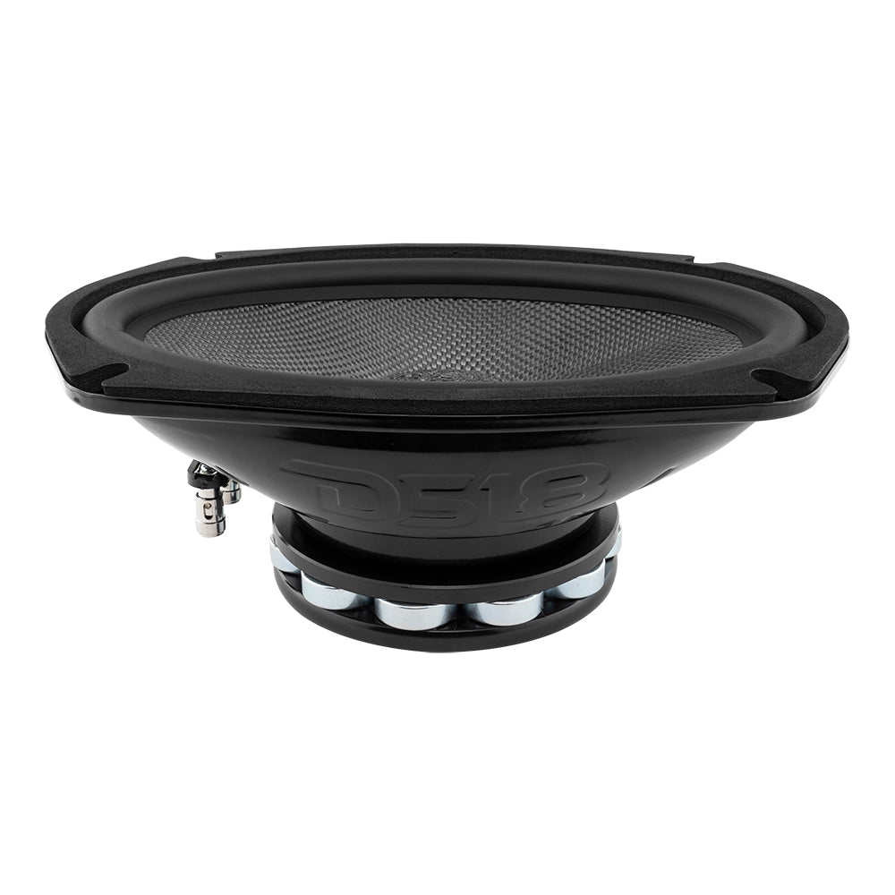 DS18 DS-PRO-CF69.4NR PRO 6X9 Inch Carbon Fiber Water resistant Cone Neodymium Mid-Bass Loudspeaker 4-Ohm DS18