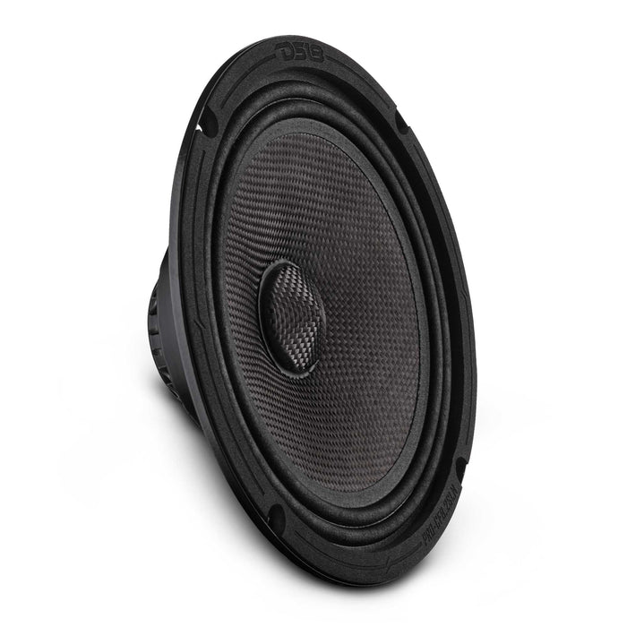 DS18 PRO-CF8.2SLN 8” Slim Motorcycle & Motorsports Loudspeaker With Neodymium Magnet and Water Resistant Carbon Fiber Cone | 200W RMS 2-Ohm