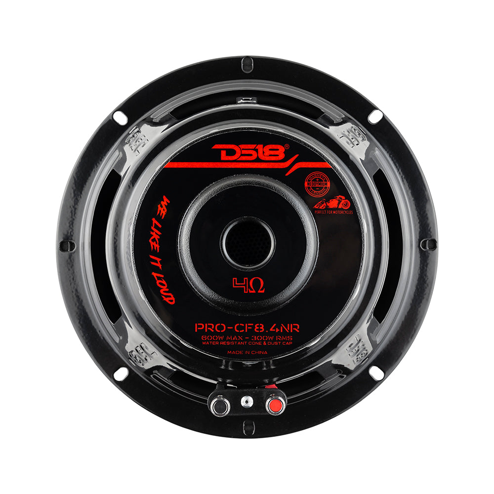 DS18 DS-PRO-CF8.4NR PRO 8 Inch Carbon Fiber Water resistant Cone Neodymium Mid-Bass Loudspeaker 4-Ohm DS18