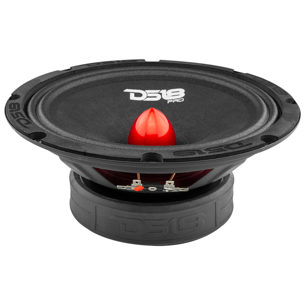 DS18 PRO-GM8B PRO-GM 8" Mid-Range Loudspeaker with Bullet - 190W RMS, 580W Max, 8-Ohm DS18