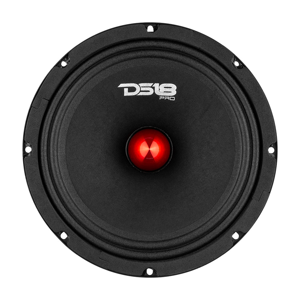 DS18 PRO-GM8B PRO-GM 8" Mid-Range Loudspeaker with Bullet - 190W RMS, 580W Max, 8-Ohm DS18