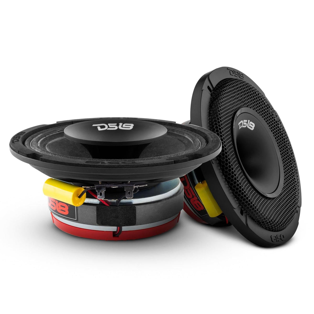 DS18 DS-PRO-HY6.4MSL PRO 6.5 Inch Slim Hybrid Mid-Range Loudspeaker with Built-in Driver 4-Ohm