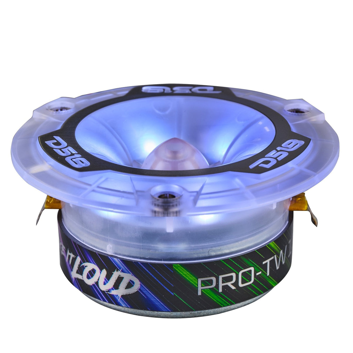 DS18 PRO-TW1LD PRO 3.8" Super Bullet Tweeter with Digital LED - 1" Aluminum VC, 120W, 4-Ohm DS18