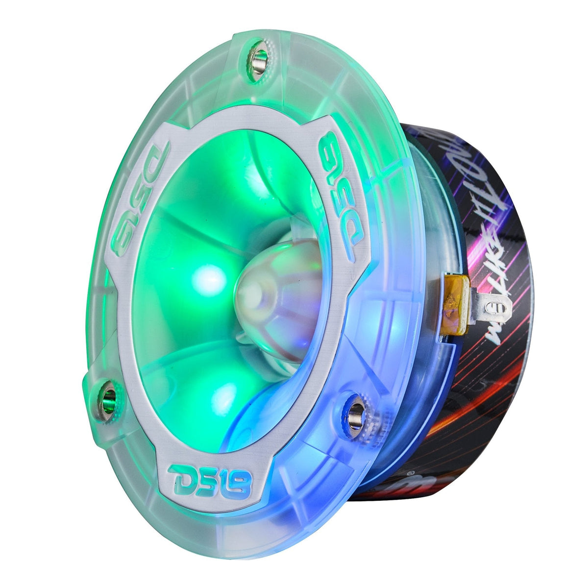 DS18 PRO-TW1LD PRO 3.8" Super Bullet Tweeter with Digital LED - 1" Aluminum VC, 120W, 4-Ohm DS18