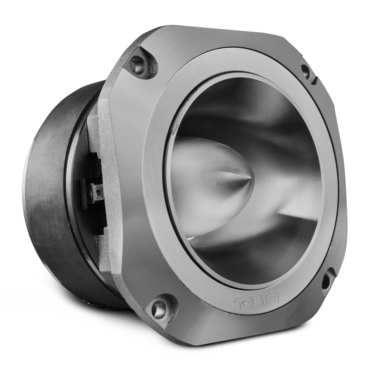 DS18 PRO-TW750C-4/SL PRO 4" Super Bullet Tweeter - 1.5" Titanium Voice Coil, 200W, 4-Ohm, Silver DS18