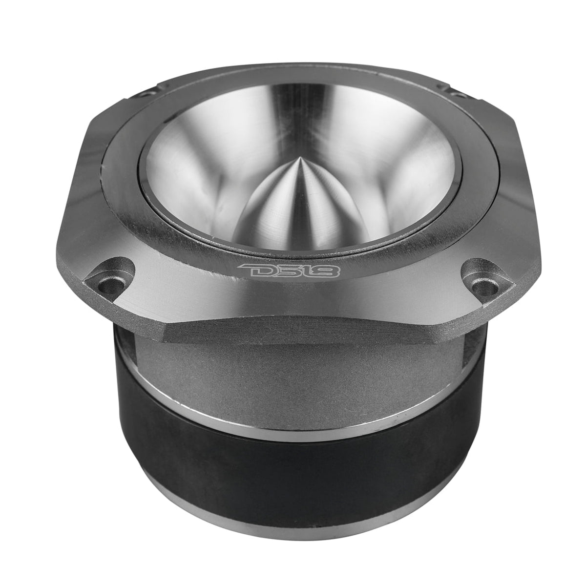 DS18 PRO-TW750C-4/SL PRO 4" Super Bullet Tweeter - 1.5" Titanium Voice Coil, 200W, 4-Ohm, Silver DS18