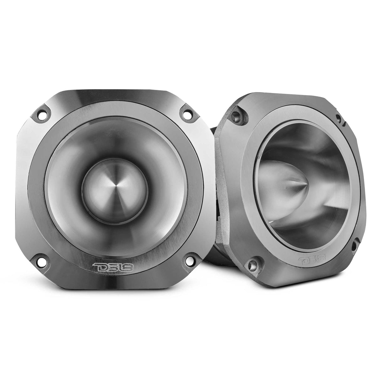 DS18 PRO-TW750C-4/SL PRO 4" Super Bullet Tweeter - 1.5" Titanium Voice Coil, 200W, 4-Ohm, Silver DS18