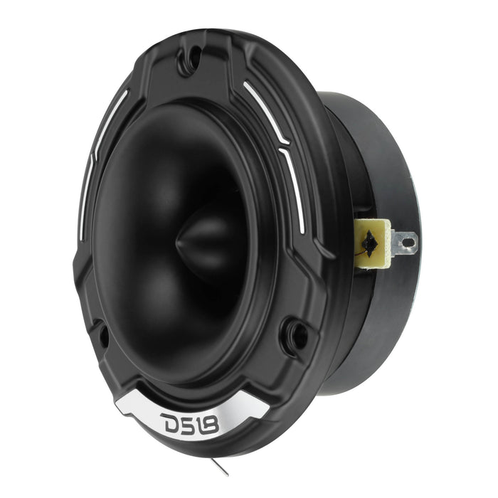 DS18 PRO-TWZ1S 3.8” Shallow-Mount Super Bullet Compression Tweeter with 1” Aluminum Voice Coil | 100W RMS 4-Ohm
