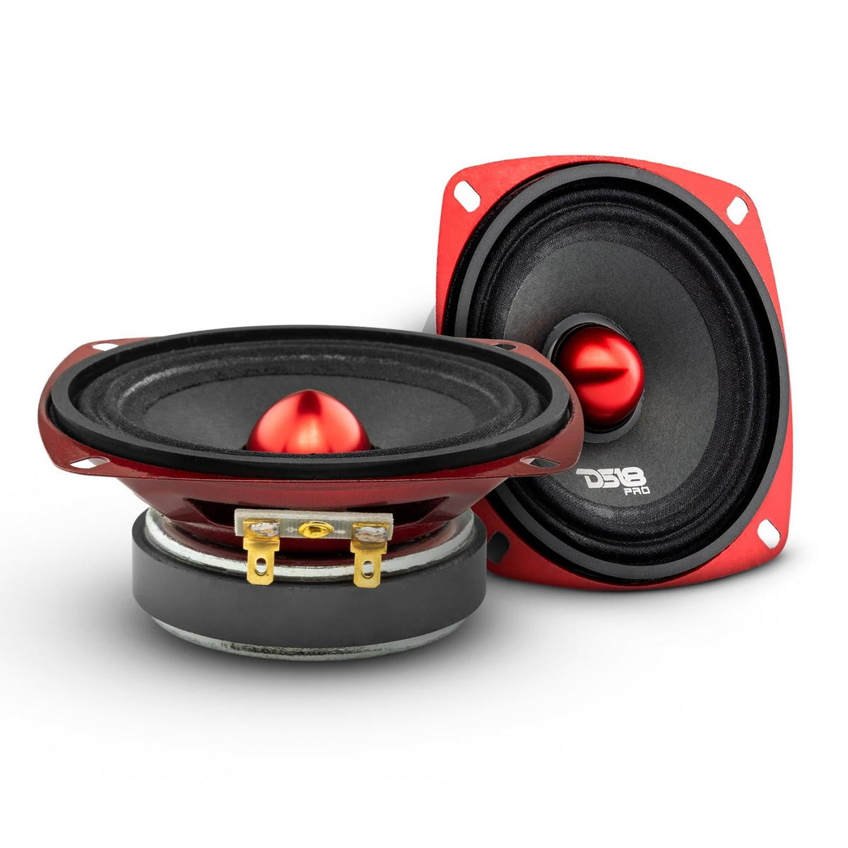 DS18 DS-PRO-X4.4BMSL PRO-X 4 Inch Shallow Mid-Range Loudspeaker with Bullet 200 Watts 4-Ohm DS18
