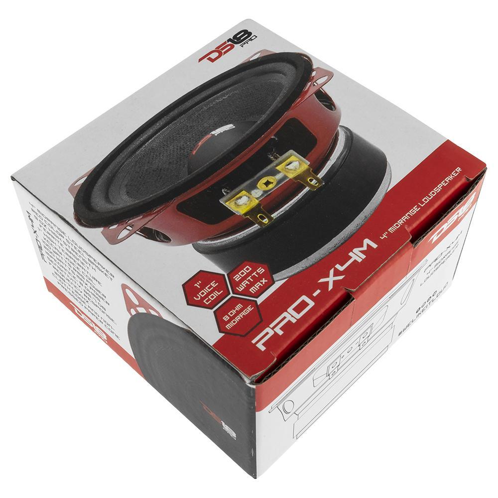 DS18 DS-PRO-X4M PRO-X 4 Inch Mid-Range Loudspeaker 200 Watts 8-Ohm DS18