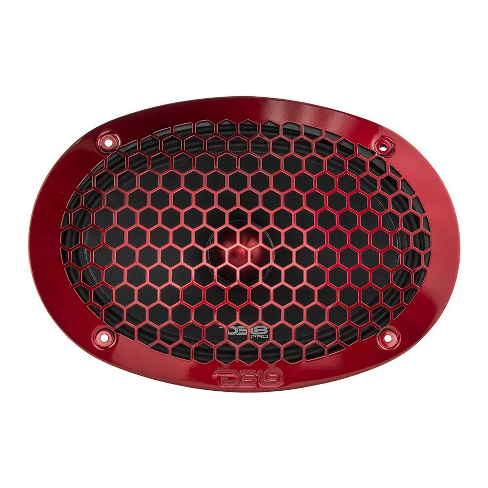 DS18 DS-PRO-X698BM PRO-X 6X9 Inch Mid-Range Loudspeaker W/ Bullet and Grill 700 Watts 8-Ohm DS18