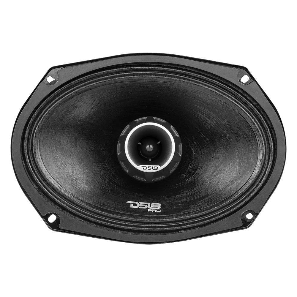 DS18 DS-PRO-ZT69 PRO-ZT 6x9 Inch Mid-Range Loudspeaker W/ Water resistance Cone Built-in Bullet Tweeter and Grill 550 Watts 4-Ohm DS18
